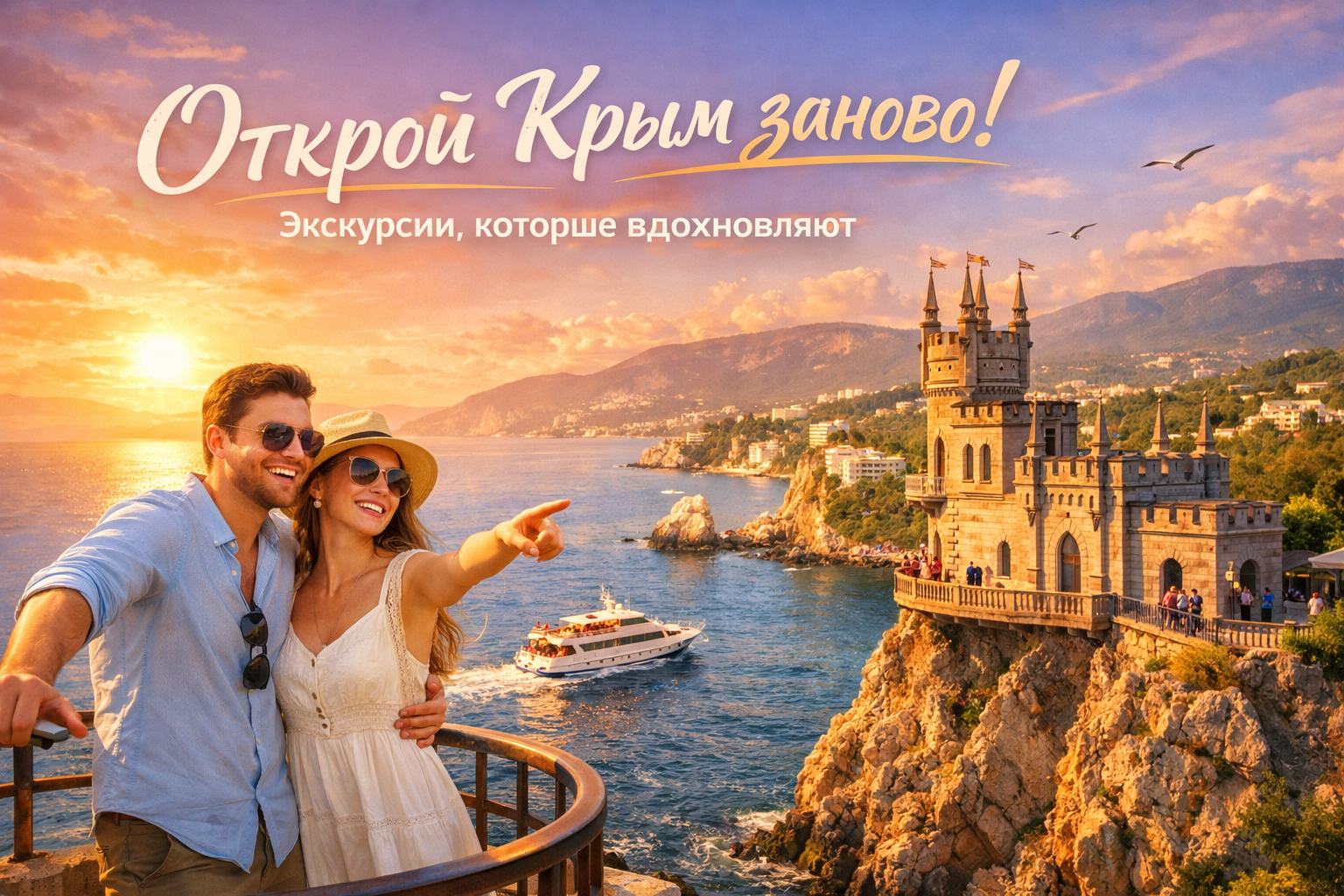 Экскурсия Ласточкино гнездо-водопад Учан-Су